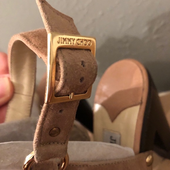 Jimmy Choo Leather/Suede Heel, Size 6 - Picture 7 of 13